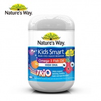 Nature's Way Kids Smart佳思敏omega3儿童鱼油软糖 (180粒）-保质期-2026.01