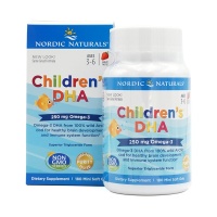 Nordic Naturals 挪威小鱼 儿童鳕鱼油DHA 180粒-保质期-2025.04