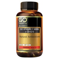 GO Healthy 高之源 小麦胚芽提取物维E+辅酶Q10胶囊 130粒-保质期-2026.02