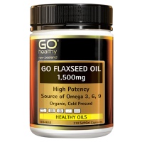 GO Healthy Flaxseed Oil 高之源有机亚麻籽油胶囊 1500mg 210s-2026.04