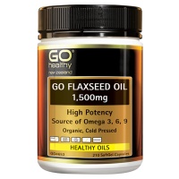 GO Healthy 高之源 有机亚麻籽油胶囊 1500mg 210s-保质期-2026.04
