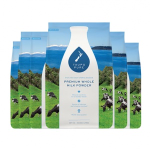 【1月中发】Taupo Pure 特贝优全脂奶粉1kg装*6袋【2027.05】