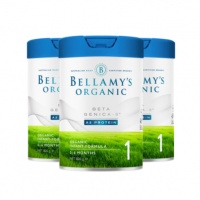 澳洲仓Bellamy's 贝拉米有机白金A2 1 段 800g*3罐-保质期-2025.10