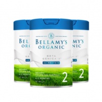 澳洲仓Bellamy's 贝拉米有机白金A2 2 段 800g*3罐-保质期-2025.11