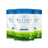 AU-Bellamy's 贝拉米有机白金A2-2段 800g*3罐-保质期-2026.08