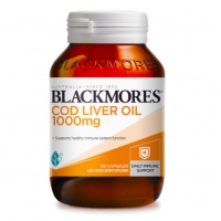 Blackmores 澳佳宝 鳕鱼鱼肝油 1000mg 80粒-保质期-2028.03