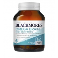 Blackmores 澳佳宝 4倍DHA超浓缩深海鱼油 60粒-保质期-2028.4