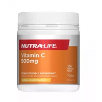 Nutralife 纽乐 500毫克维生素C咀嚼片 200片-保质期-2027.2