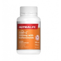Nutralife 纽乐 1000mg酯化维他命C+生物类黄酮100粒--2027.01