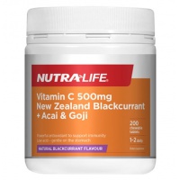 Nutralife 纽乐 VC 500MG 加黑加仑200粒-保质期-2025.11