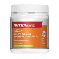 Nutralife 纽乐 ESTER-C®酯化型维生素C 1000mg + 紫锥花+VD3 120t-保质期-2026....