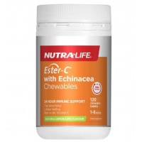 Nutralife 纽乐 ESTER-C®酯化型维生素C 500毫克+紫锥花咀嚼片120T-保质期-2025.11
