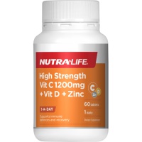 Nutralife 纽乐 高含量VC 1200mg 60片-保质期-2027.06