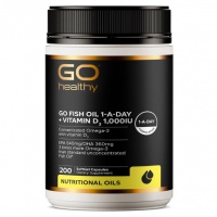 GO Healthy 高之源 一天一粒高含量鱼油200粒-日期-2027.9