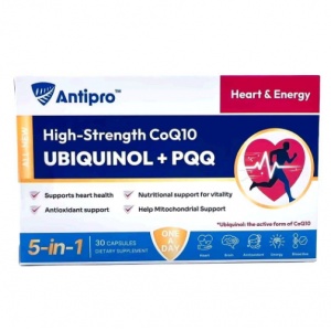 Antipro 辅酶Q10+PQQ 胶囊 30粒（泛醇还原型）【2028.05】