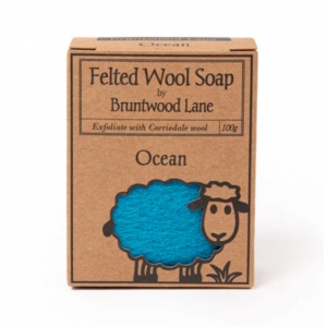Felted Wool Soap Ocean 新西兰天然手工羊毛香皂【海洋】 100g 无保质期