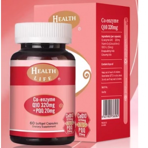 Health Life 辅酶Q10 320mg+PQQ20mg 60粒（ 复配增效型）