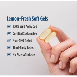 Nordic Naturals 挪威小鱼 北极鳕鱼肝油 柠檬味 180粒【2028.01】
