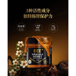 Bee+ 麦卢卡蜂蜜UMF15+ 250g【保质期2029.11】